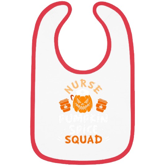 Halloween Pumpkin Spice Latte nurses Coffee Lover 2 Bibs