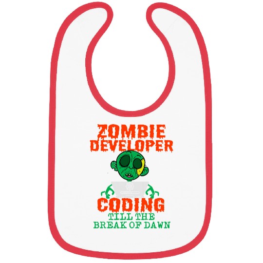Halloween Programmer Coder Software Web Developer Coding 1 Bibs