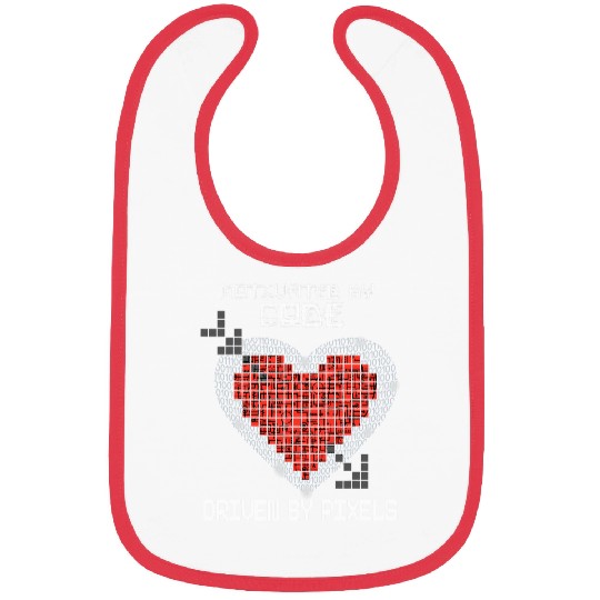 Motivated By Code Driven by Pixel Programmer Data Analyst Bibs