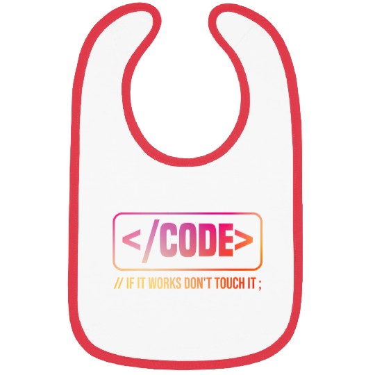 Funny Code Quote Programming Developer Software Engineer Bibs