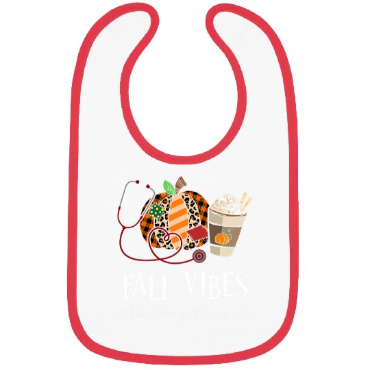 nurses Leopard Pumpkin Fall Vibes And That Charge nurses Life Bibs