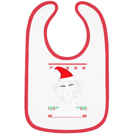 Sleigh all Day Funny Bernese Mountain Dog Christmas Bibs