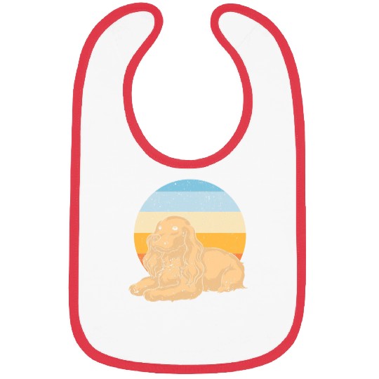 Dog Cocker Spaniel Retro Dog Lover Cocker Spaniel7 Bibs