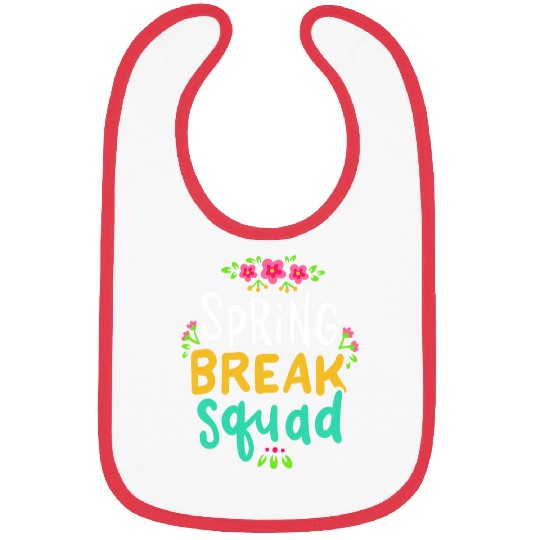 Spring Break Teacher Student Summer Vacation Holiday Beach Bibs
