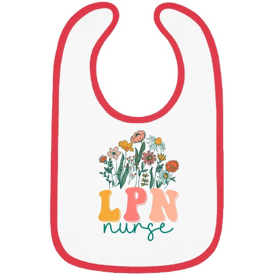 Groovy Wildflower Licensed Practical nurses Tees Bibs
