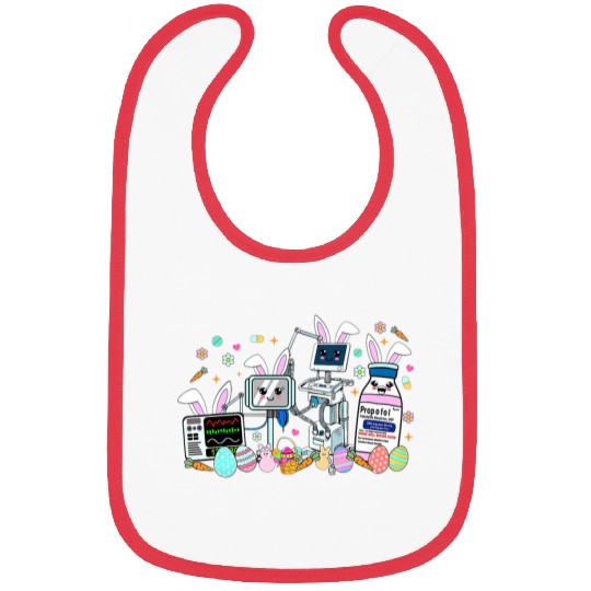 ICU nurses Easter Day CRNA nurses Pharmacology Bunny Nursing Bibs