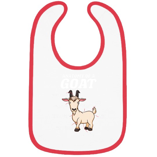 Goats Lover Anatomy of a goat Bibs