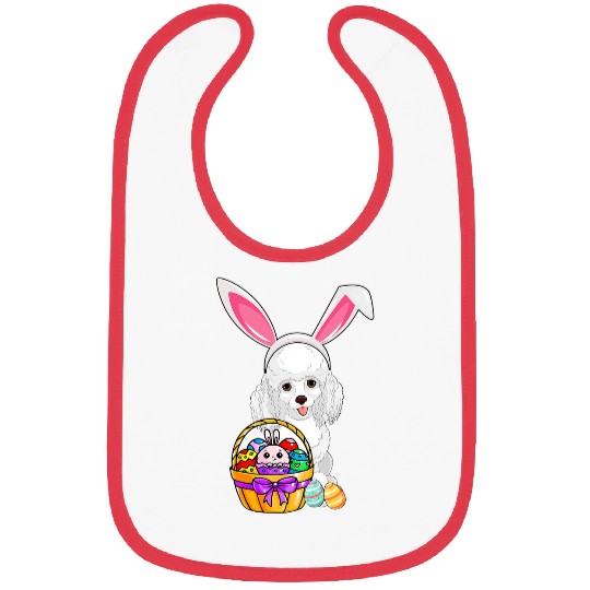 Poodles Easter Egg Funny Poodle Easter Poodle dog Bibs