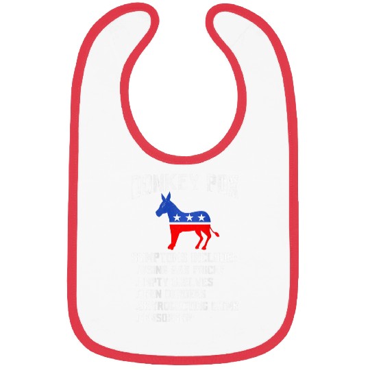 Donkey Pox Conservative Republican antis Biden Donkeypox 21 Bibs