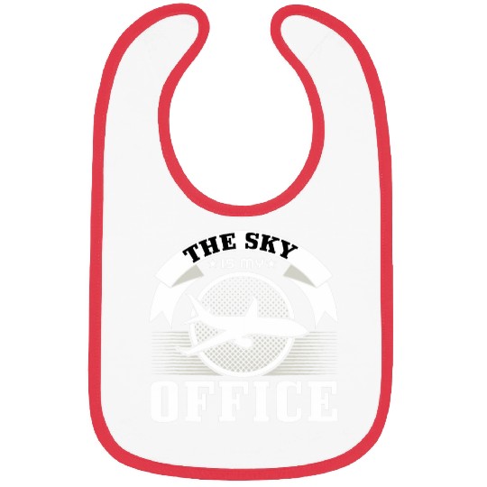 pilot plane aircraft flight attendant airplane funny Bibs