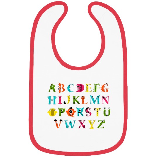 Funny Alphabet ABCs Kindergarten Teacher Halloween Bibs