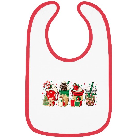 Dog Cocker Spaniel Lover Hot Cocoa Chocolate Coffee Christmas Bibs