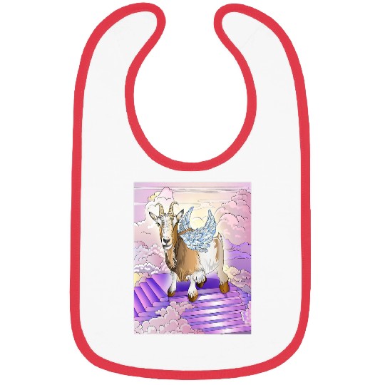 Goats Lover Angel Animals 2Billy Goat Bibs