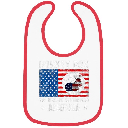 Donkey Pox The Disease Destroying America Funny antis Biden 29 Bibs