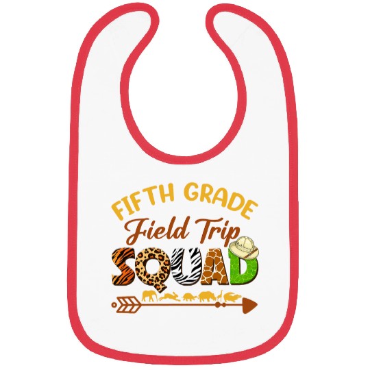 Fifth Grade Students School Zoo Field Trip Squad Matching 1 Bibs