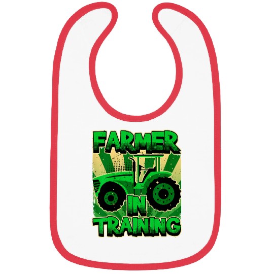 Tractor driving Kids Farmer In Training Boy Tractor Lover Future Farmer Bibs