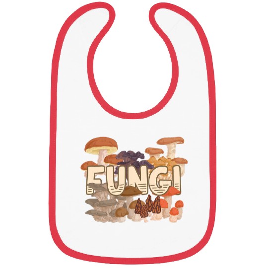 Fungi Fun Guy Funny Mushroom Lovers Tee Bibs