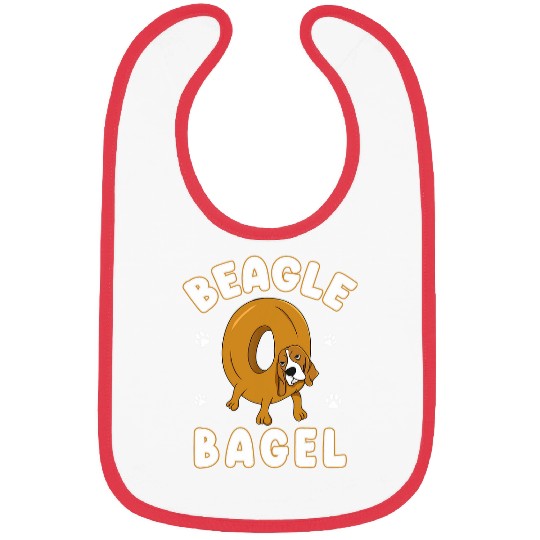 Beagle Bagel Baker For Bake Roll Lovers And Puppy Owners Bibs