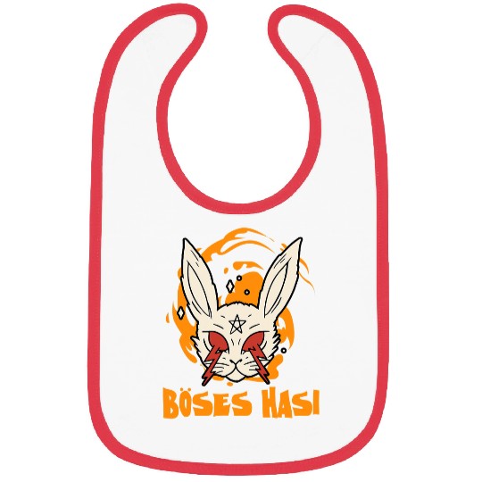 Skeletons Skulls Evil Hasi Halloween Costume Horror Bunny Evil Rabbit Skull Bibs
