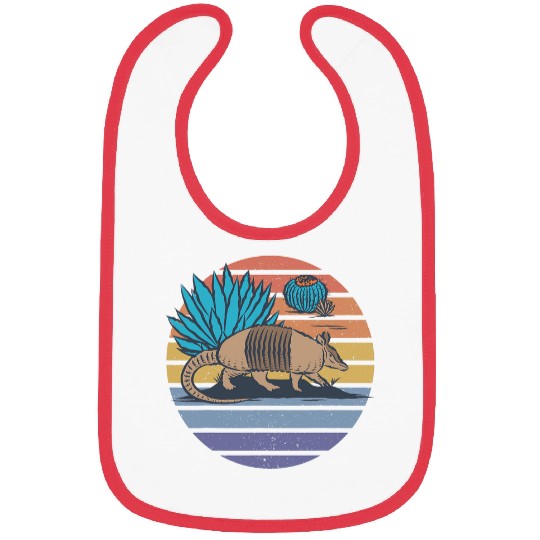 Armadillo Desert Agave Cactus Cacti Redrock Vacay Cute Bibs