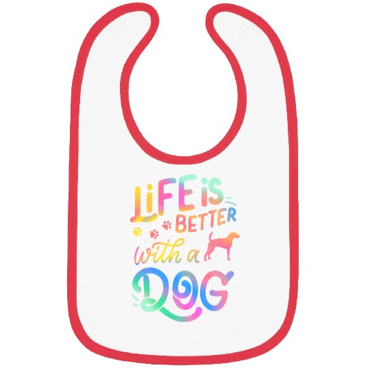 American Foxhound Life is Better with my Dog Mom Dad Bibs