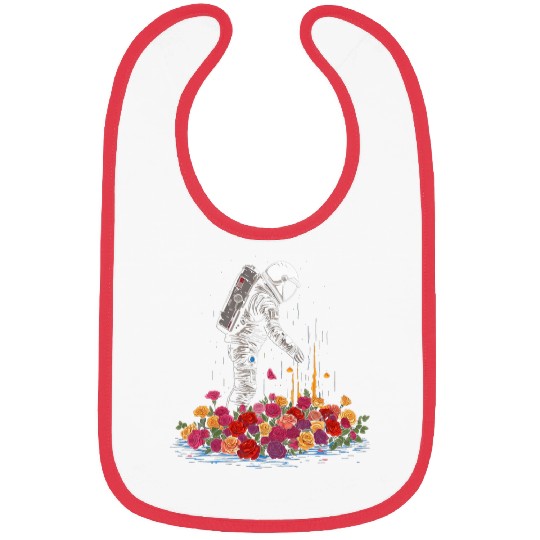 Astronaut Funeral Cool Surreal SciFi EDM Space Art 3 Bibs