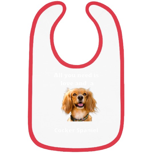 Dog Cocker Spaniel Great American Cocker Spaniel dog lover Cocker dog lover Bibs