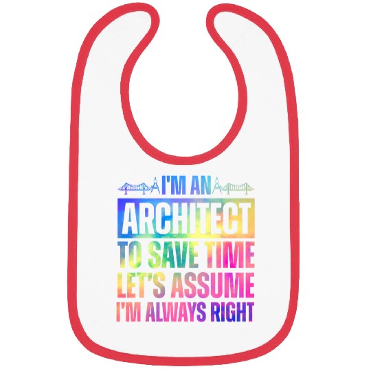 Funny Architect Art For Men Women Future Architecture Lover 2 Bibs