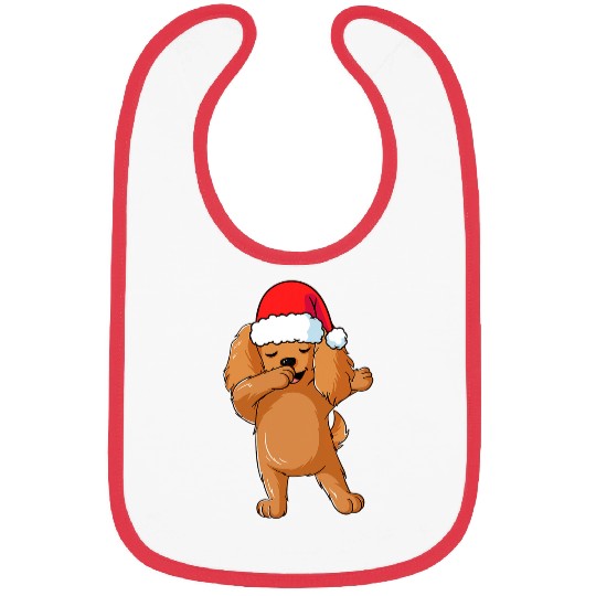 Dog Cocker Spaniel Dabbings Dog Cocker Spaniel Hat Christmas Dab Dance Dog Bibs