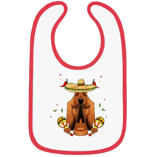Sombrero Dog I Cinco De Mayo Bloodhound Bibs