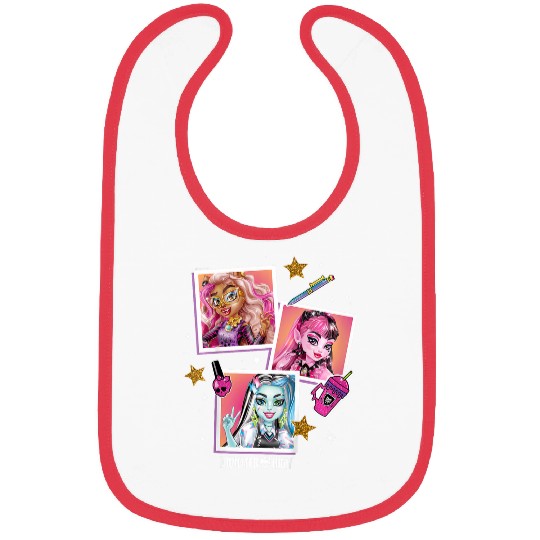 Kids Monster High Student Photo Character Grid Bibs