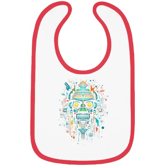 Aztec God Magic Pagan Gothic Inca Maya Halloween 3 Bibs