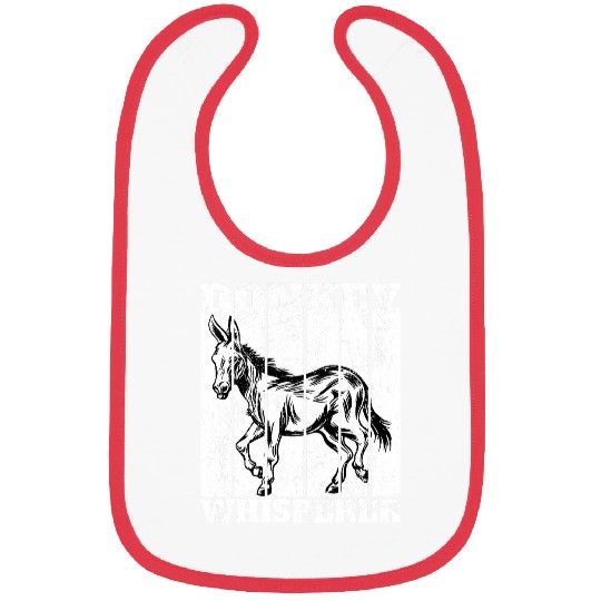 Donkey Whisperer Donkeys Burro Farmer Bibs