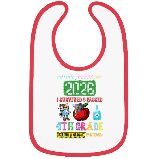 Future Class Of 2026 4th Grade Funny Student Graduation Bibs