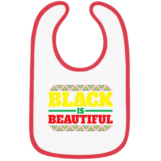 Black Is Beautiful African American Black History Bibs