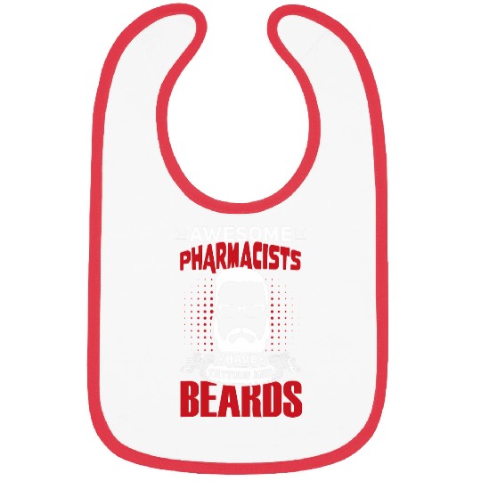 Awesome Pharmacists Job Coworker Tattoo Beard Bibs