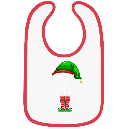 History Buff Elf Family Matching Group Christmas Gift Squad 1 Bibs