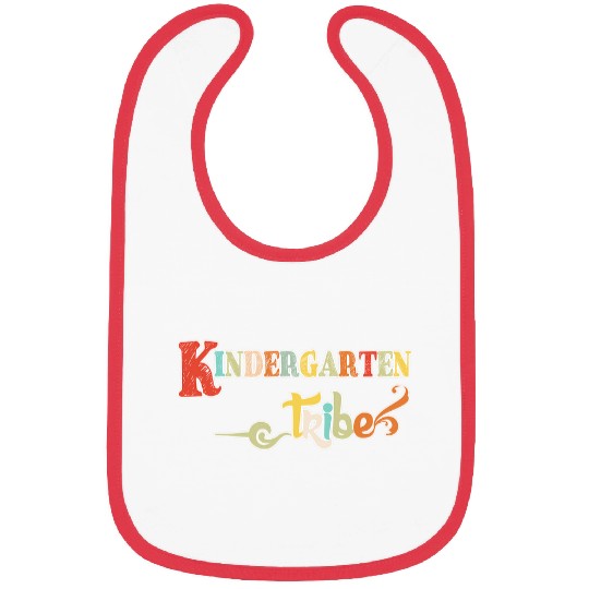 Kindergarten Tribe Teacher Student Funny Kids Kindergarten Bibs