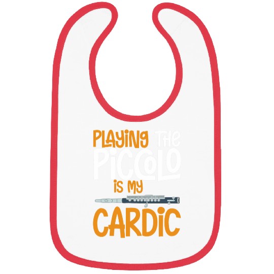 Funny Flute Piccolo Instrument Music Flute Player Beginner Lesson 4 Bibs