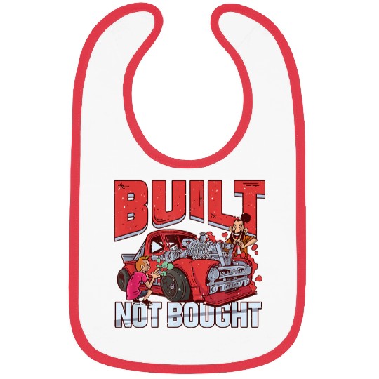 Built Not Bought Racing Car Mechanic Car Tuning Bibs