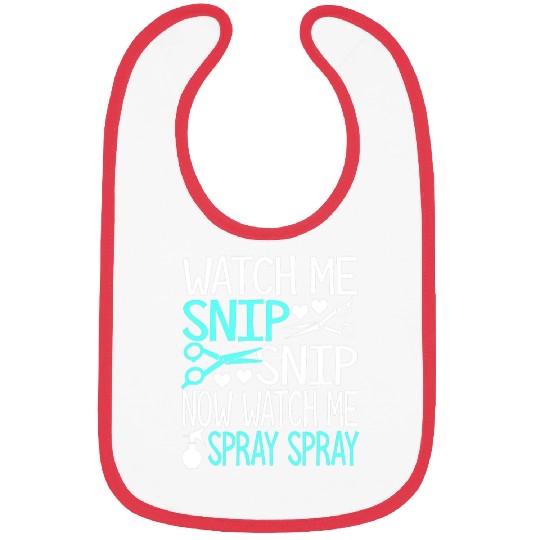 Funny snip and spray hairstylist Bibs
