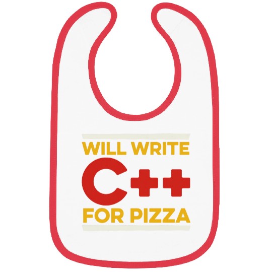 Funny Coder Programming Software Coding Pizza Programmer Bibs