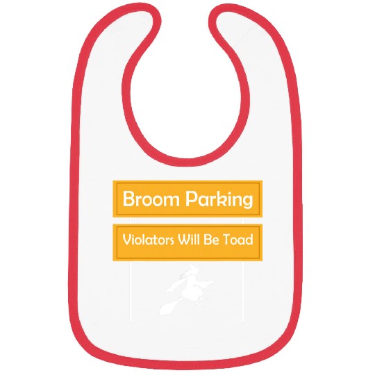 Funny Violin Broom Parking Violators Will Be Toad Halloween Day W Witch Bibs