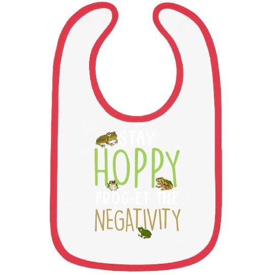 Herpetologist Amphibian Toad Stay Hoppy Frog The Negativity Bibs