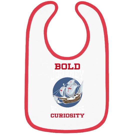 Bold Journeys Boundless Curiosity Columbus Day Bibs