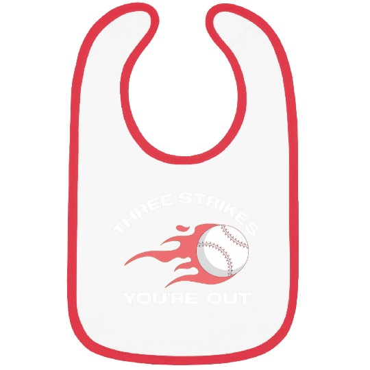 Sport Baseball Three Strikes Youre Out Baseball Softball Team Pitcher Bibs