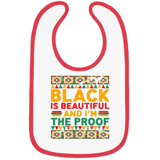 Black Is Beautiful Black History Design For Black Women Bibs