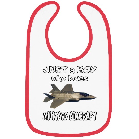 F35 Lightning II Aircraft Fighter Pilot Aviator Boy Son Dad Bibs