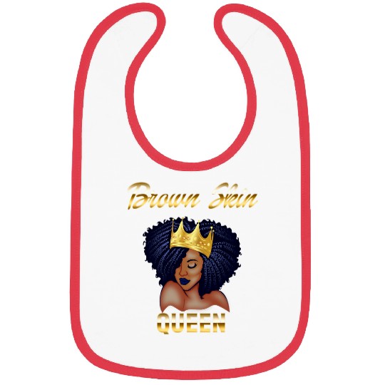 Brown Skin Queen Afro Pride Bibs
