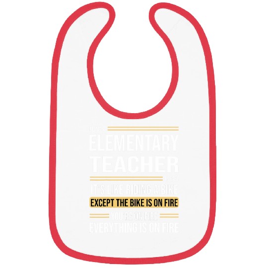 Elementary Teacher Definition Funny Job Bibs